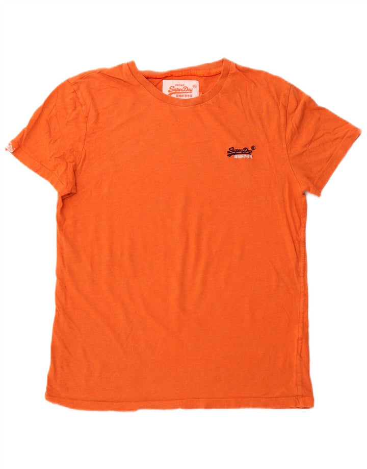 Superdry T-Shirt Graphique Homme Petit Orange Coton