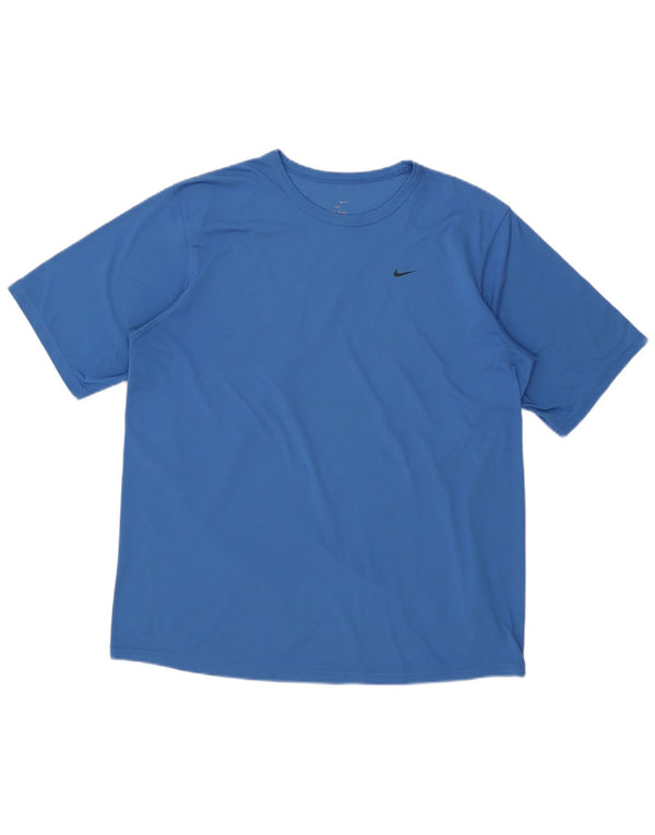 Nike T-Shirt Homme XL Bleu