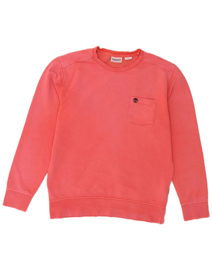 Timberland Sweat-Shirt Homme Rouge Moyen Coton