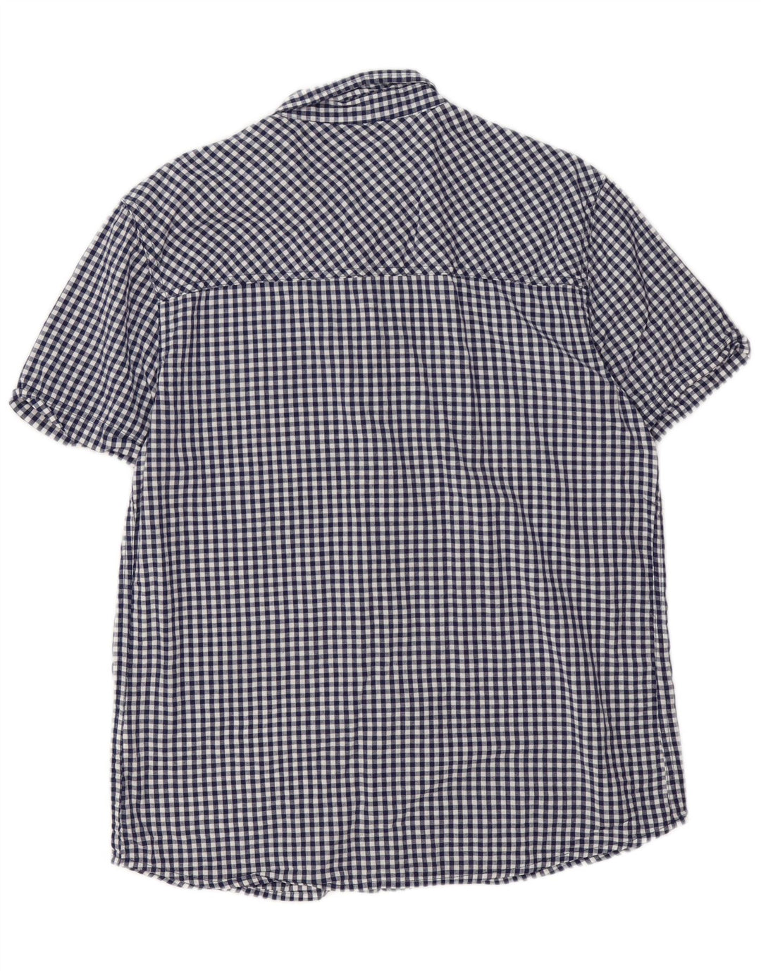 Mountain Warehouse Chemise à manches courtes pour homme en coton vichy bleu marine Taille L