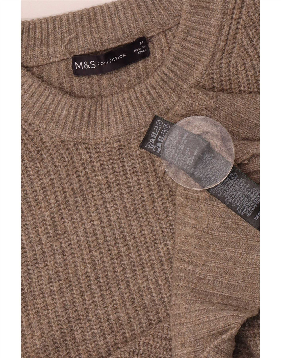 Marks & Spencer Débardeur Gilet Femme UK 44 Polyester Beige Moyen