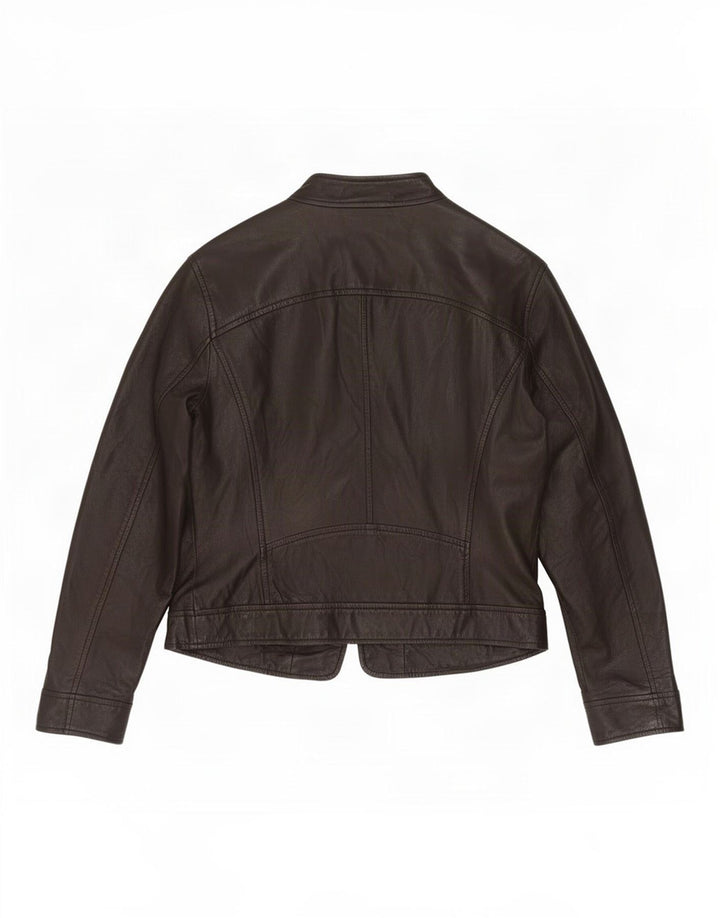 BVS Veste de motard en cuir pour femme EU 48 2XL Noir