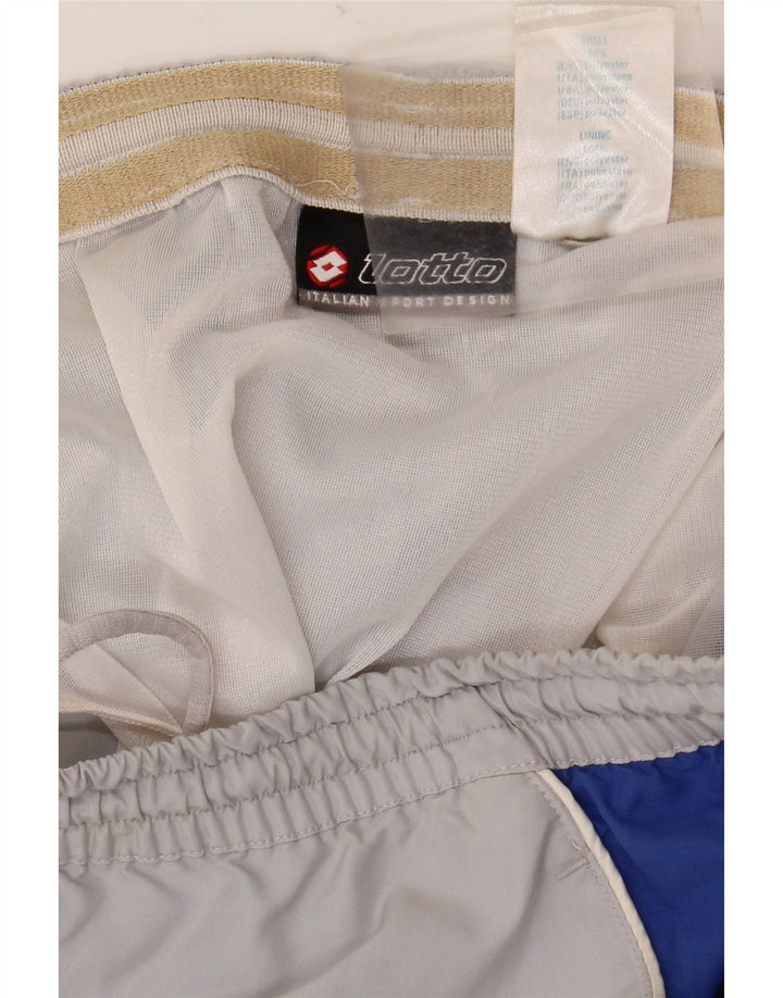 LOTTO Short de Sport Homme UK 38/40 Gris Moyen Colorblock Polyester