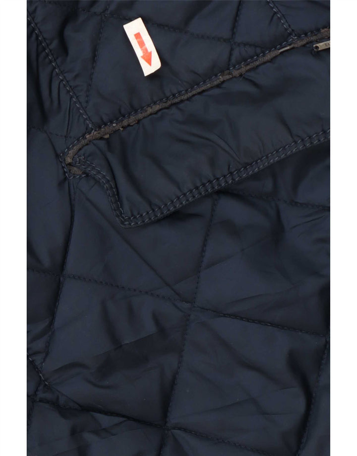 Zara Veste matelassée pour homme UK 44 2XL Bleu marine Polyester