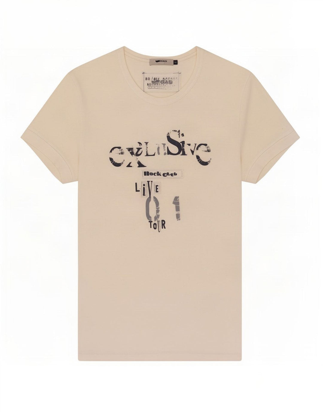 Gas T-Shirt Graphique Homme Petit Blanc