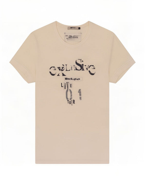 Gas T-Shirt Graphique Homme Petit Blanc