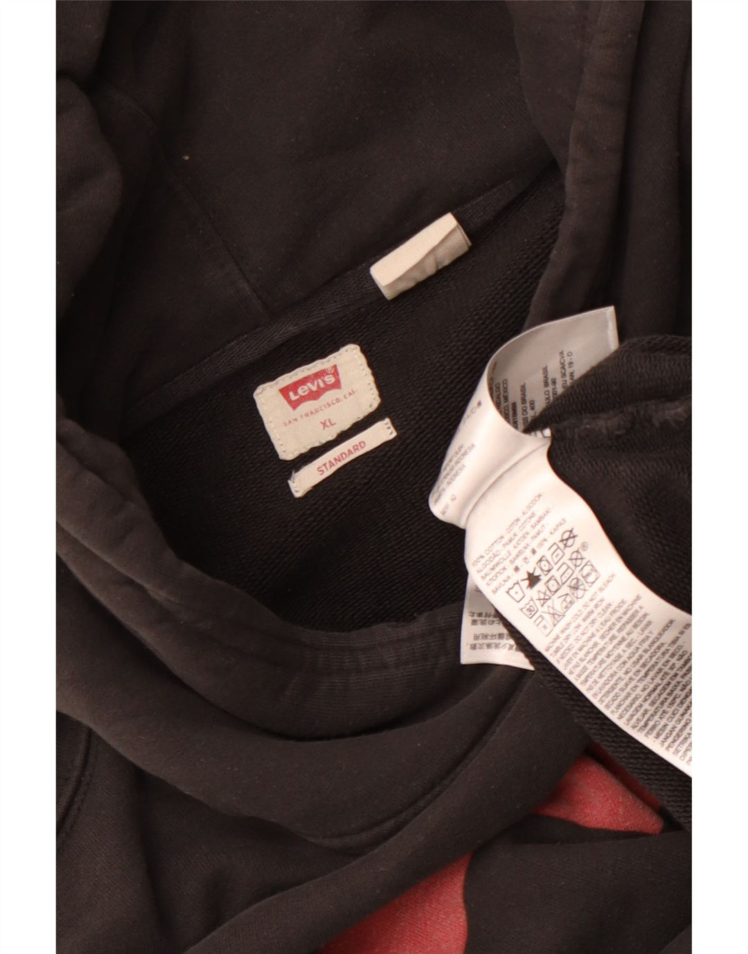 Levi's Pull à Capuche Standard Graphic Homme Noir Coton