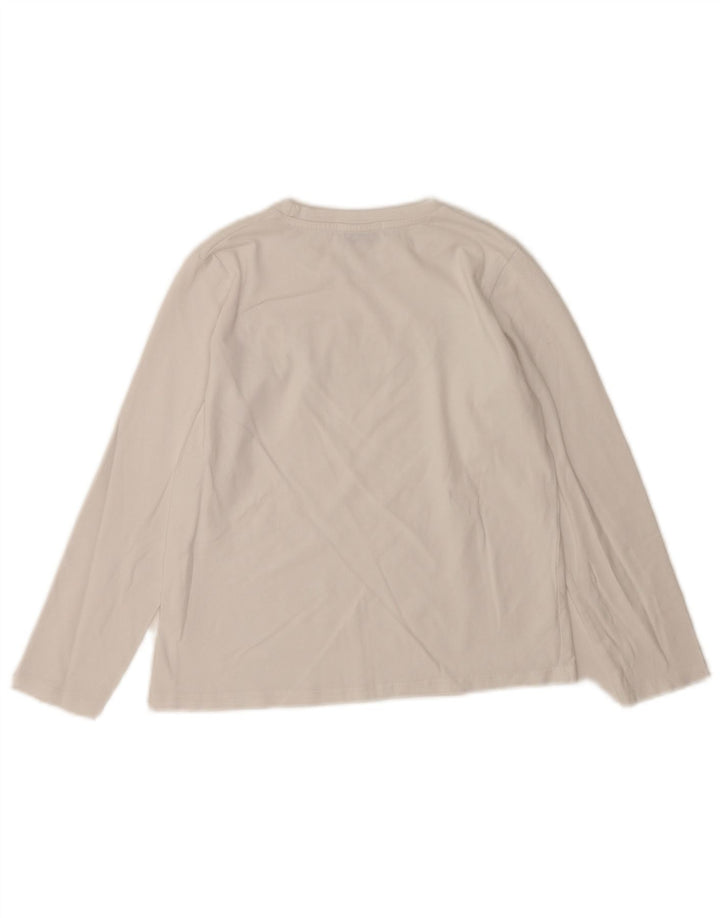 Gaelle Haut graphique à manches longues pour femme UK 6 XS Blanc