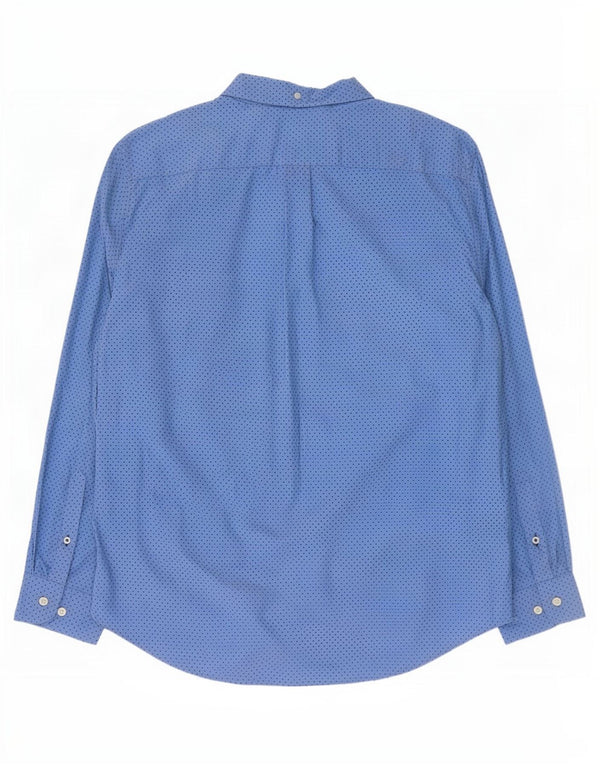 Tommy Hilfiger Chemise coupe classique pour homme en coton à pois bleu grand