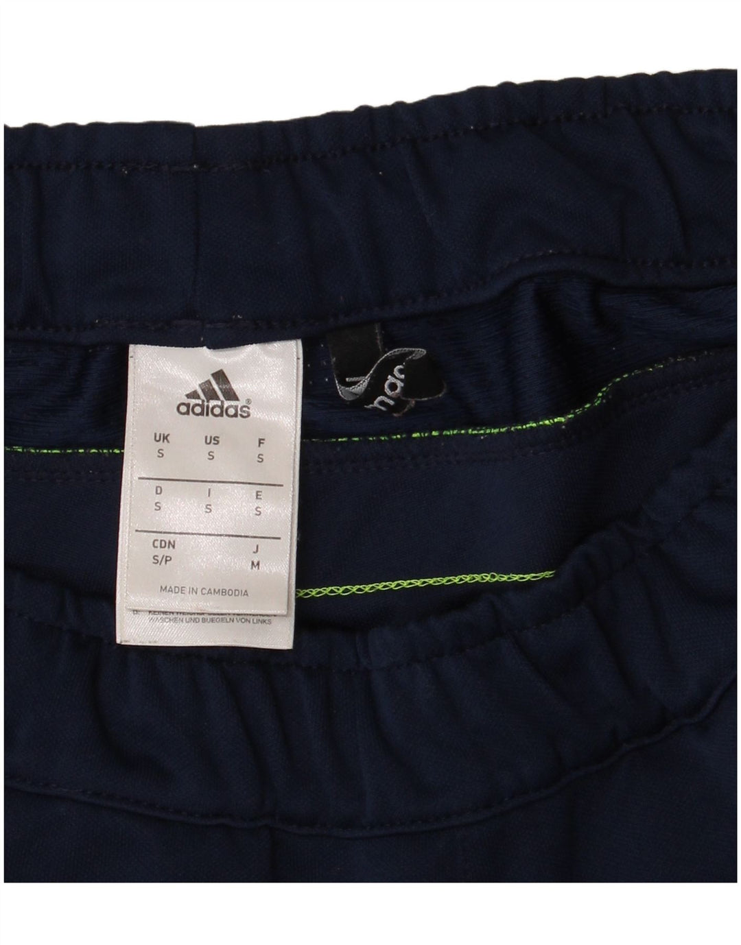 ADIDAS Short de sport Climacool pour hommes, petit, bleu marine, polyester