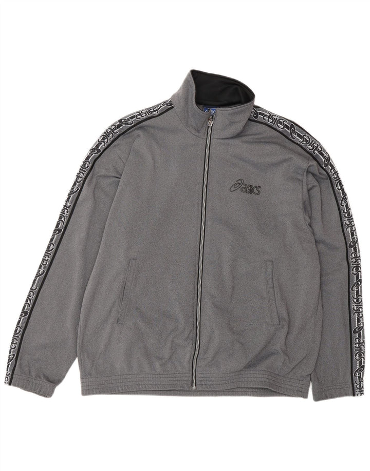 Asics Veste de Survêtement Graphic Homme Gris Moyen