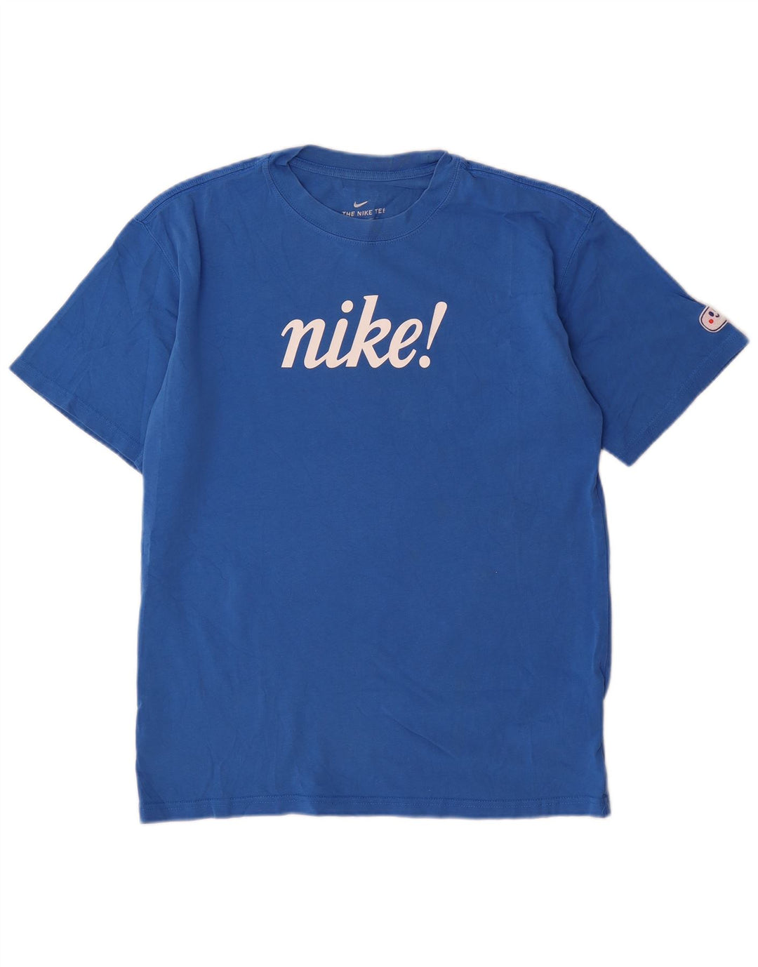Nike T-shirt graphique pour homme, petit, bleu, coton