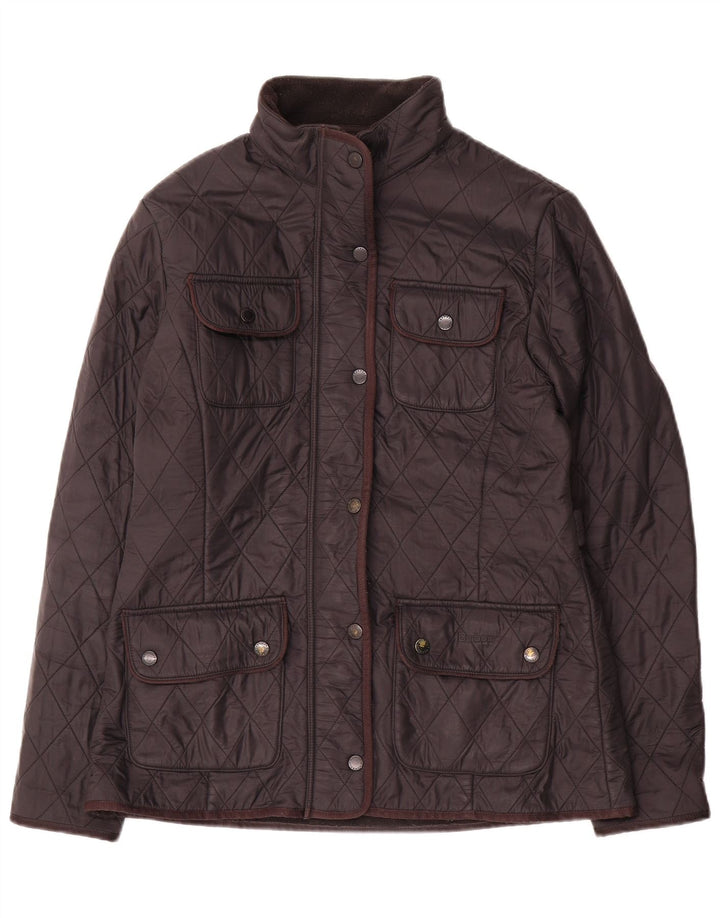 Barbour Veste utilitaire matelassée pour femme UK 12 Medium Noir