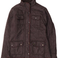 Barbour Veste utilitaire matelassée pour femme UK 12 Medium Noir