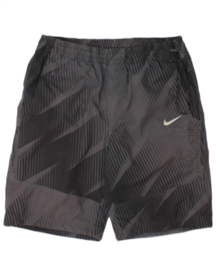 Nike Short de sport pour homme UK 26/28 Petit gris géométrique en polyester