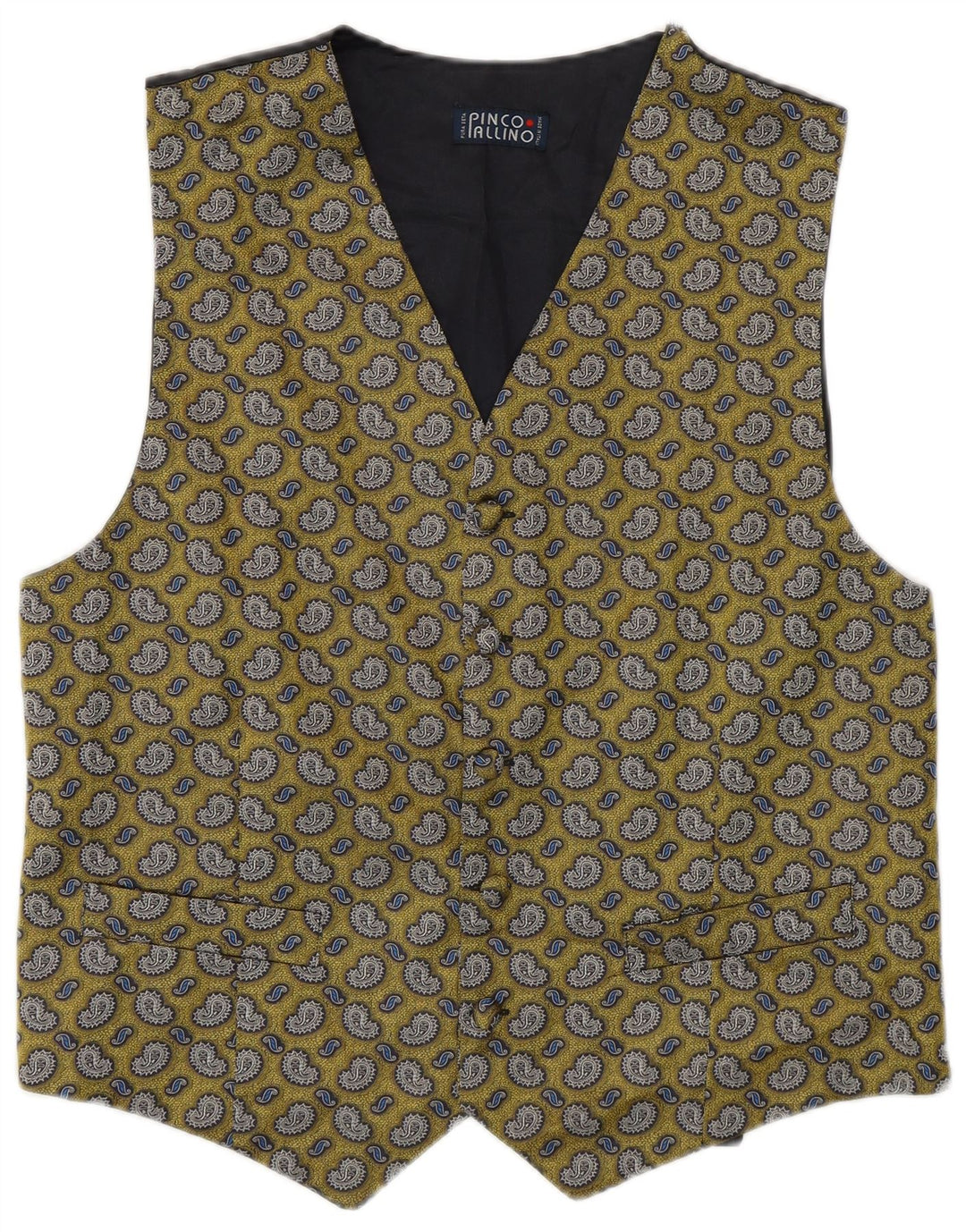 Pinco Pallino Gilet Homme Jaune Moyen Paisley