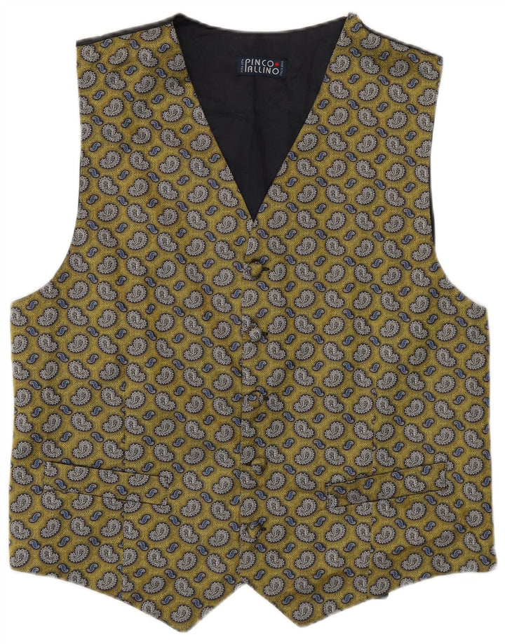 Pinco Pallino Gilet Homme Jaune Moyen Paisley