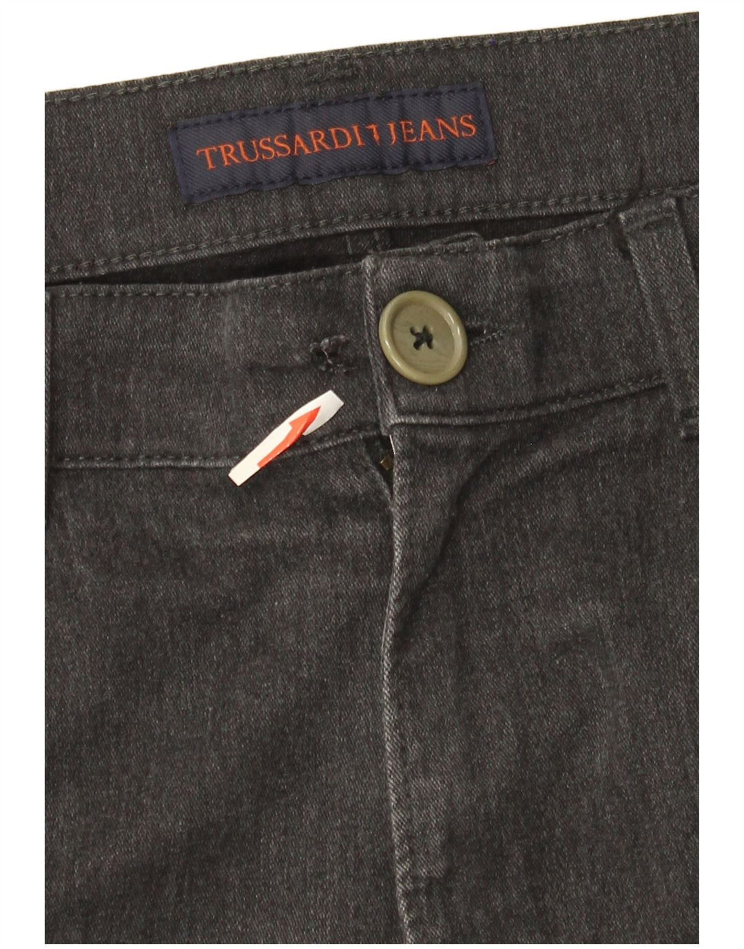 Trussardi Jean Droit W37 L31 Gris Coton Homme
