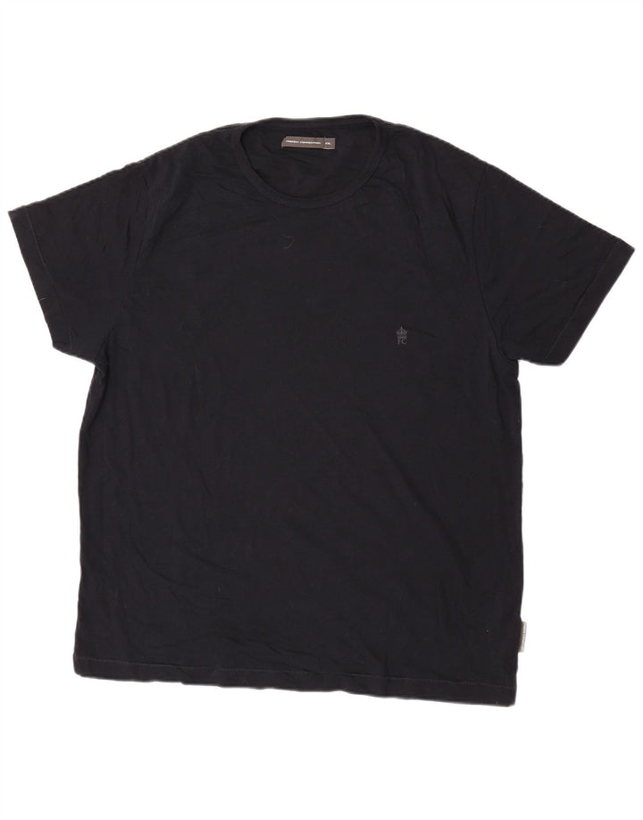 French Connection T-Shirt Homme Haut 2XL Noir Coton
