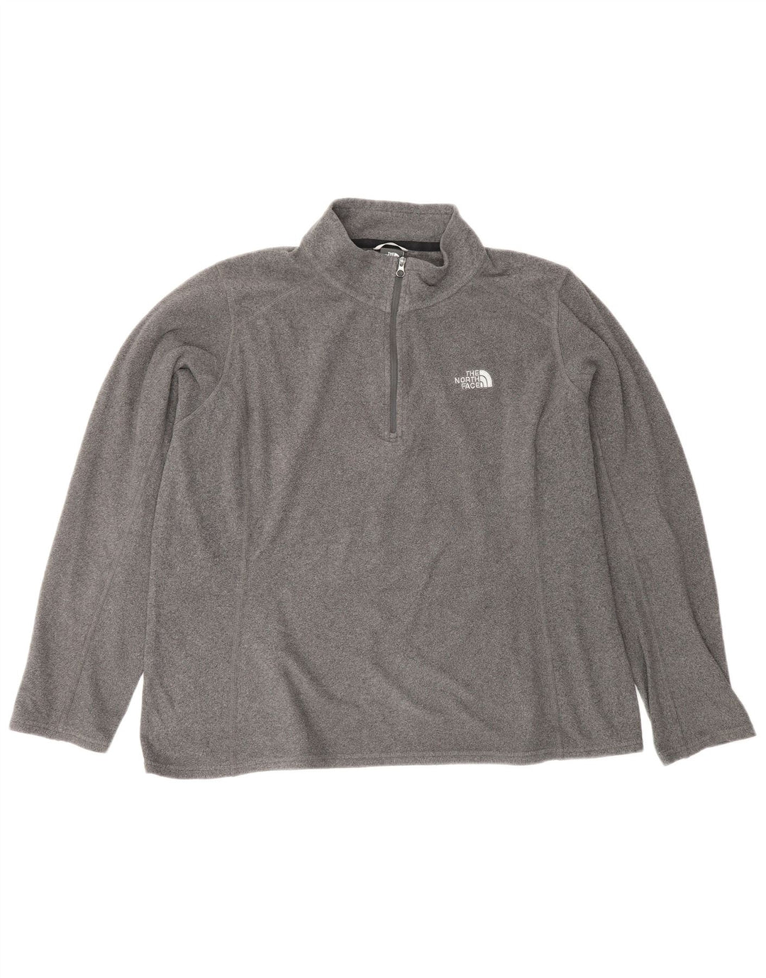 THE NORTH FACE Pull polaire à col zippé pour femme UK 18 XL Gris Polyester