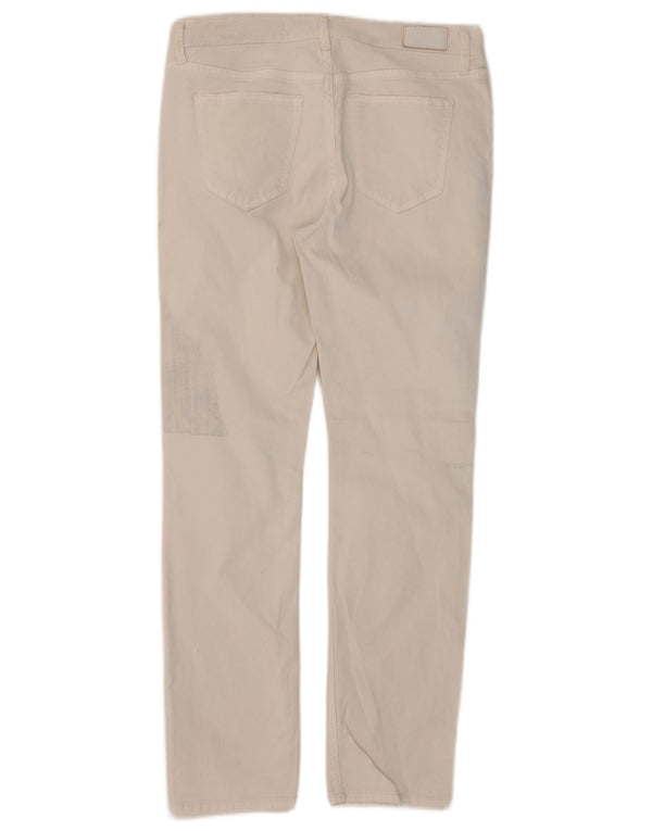Zara Jean slim taille moyenne pour femme Coupe décontractée EU 36 XS W26 L27 Blanc