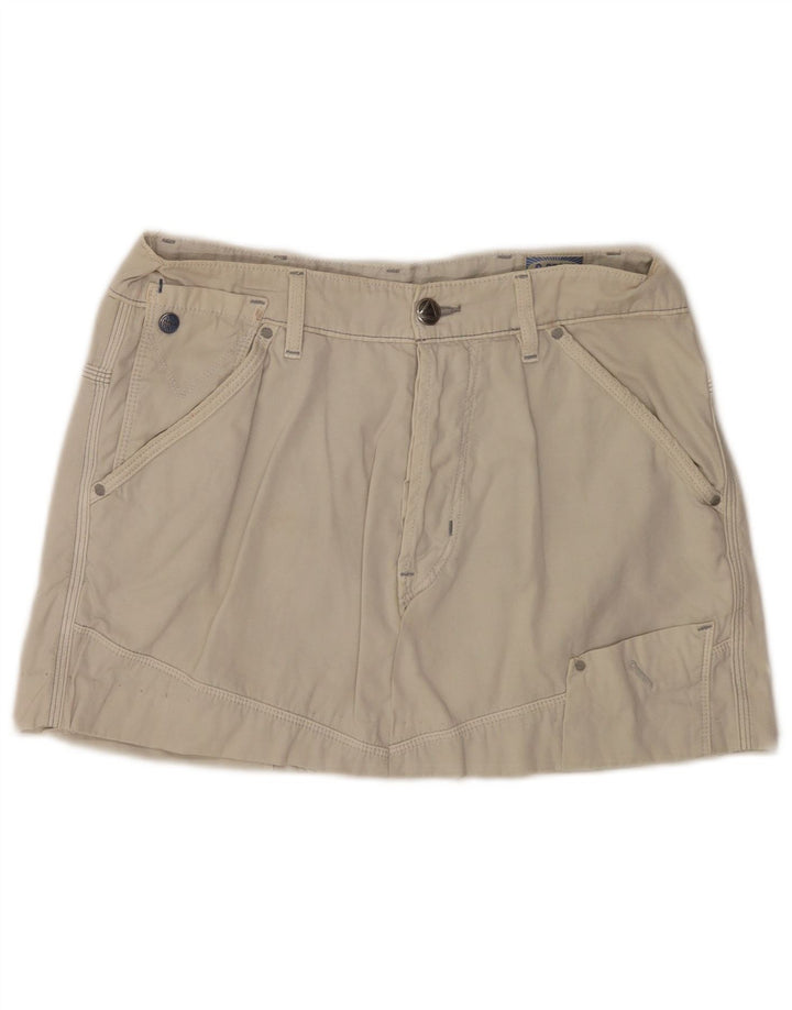 G-Star Mini jupe graphique femme W32 grand coton beige