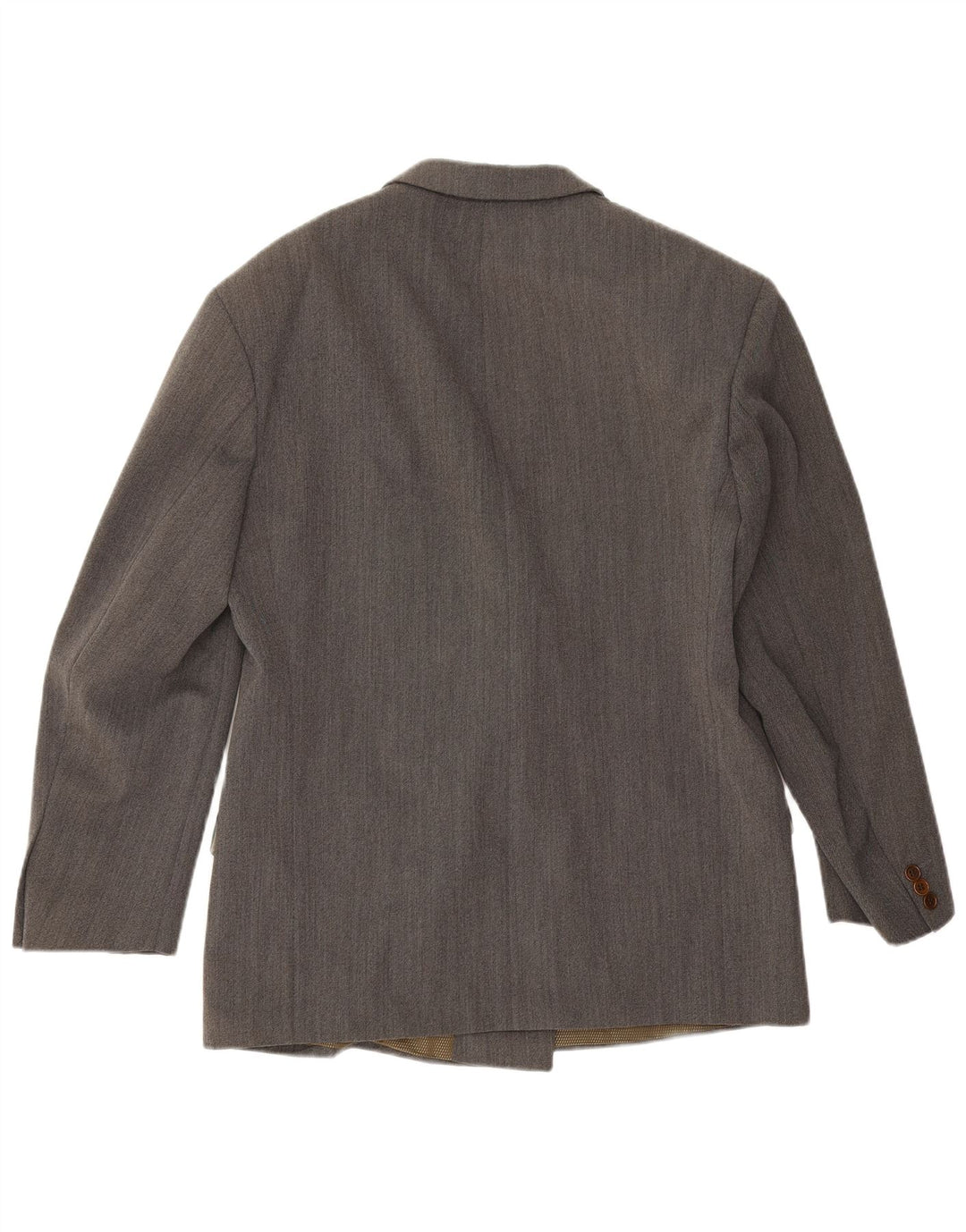 Veste Blazer Double Boutonnage Vintage Homme IT 50 Grande Laine Grise