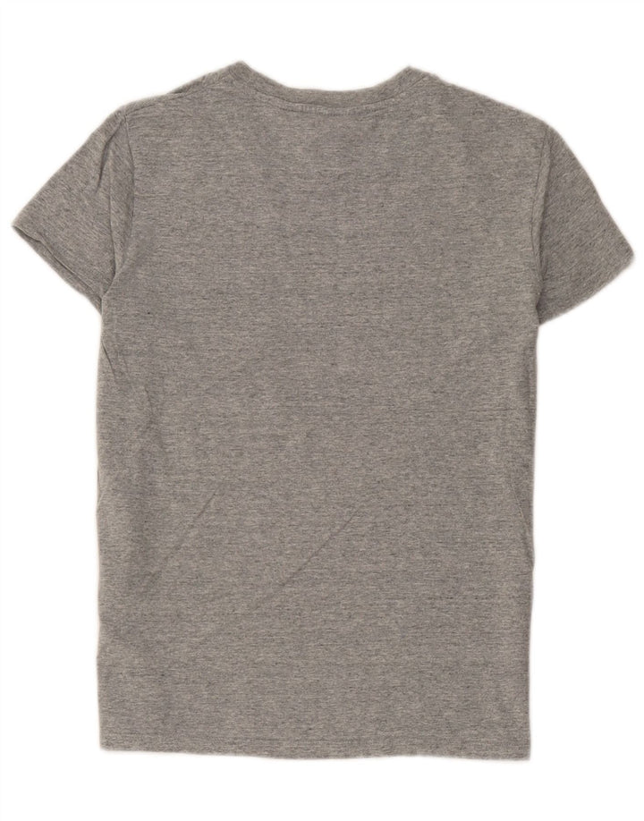 Levi's T-Shirt Femme UK 12 Gris Moyen Moucheté Coton