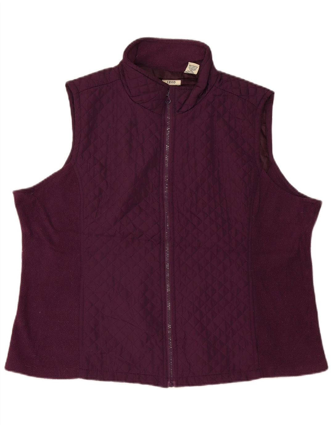 Izod Gilet matelassé pour femme UK 20 2XL Marron Polyester