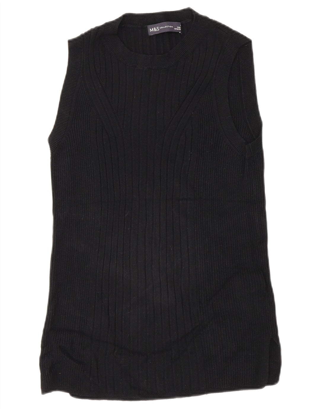 Marks & Spencer Débardeur Femme UK 14 Medium Noir Viscose