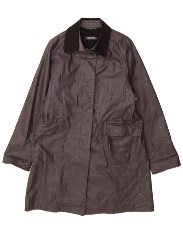 Mackintosh Manteau imperméable pour femme UK 44 en coton noir moyen