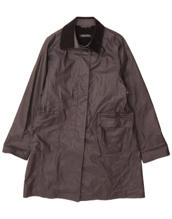 Mackintosh Manteau imperméable pour femme UK 44 en coton noir moyen