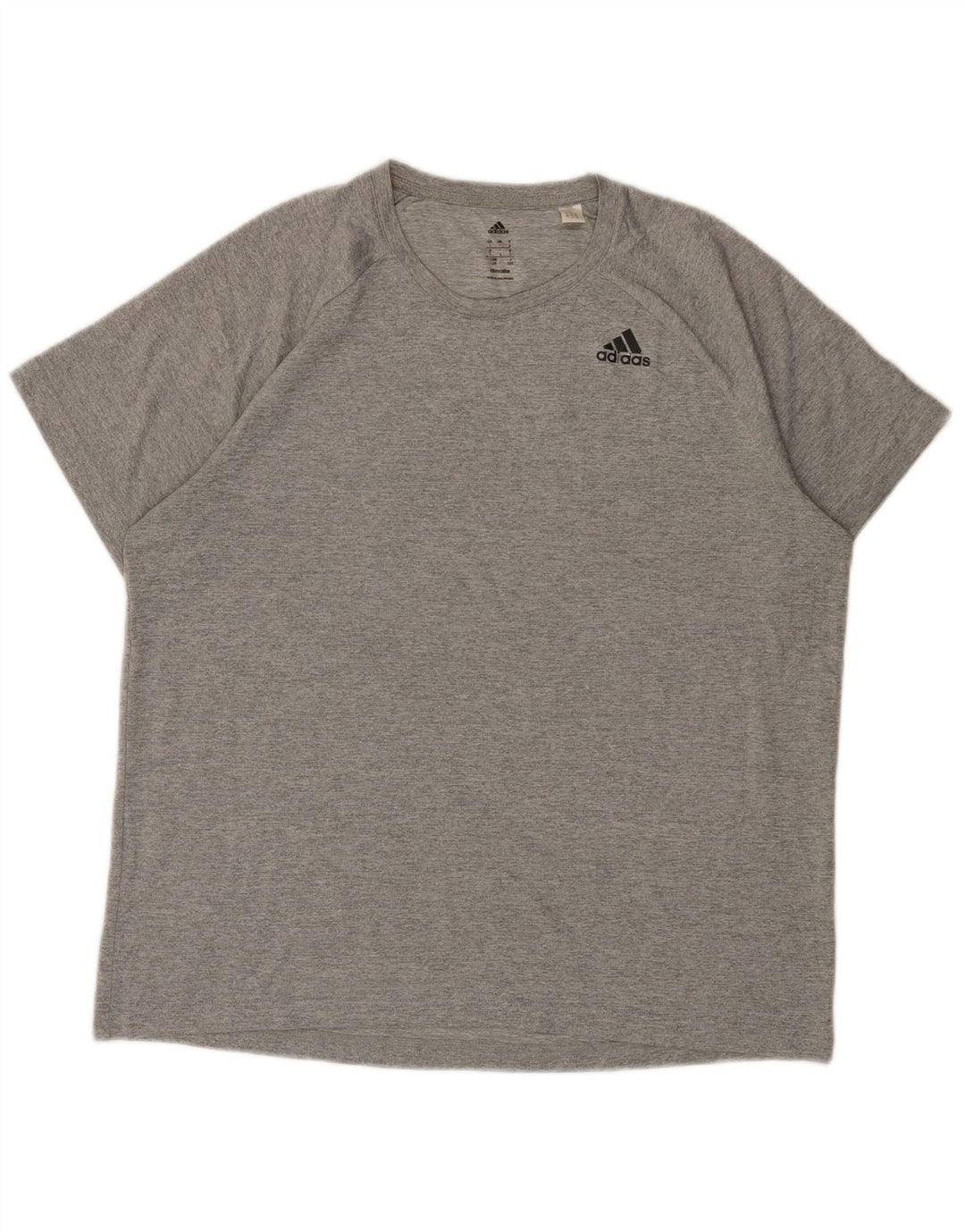 ADIDAS T-shirt Climalite pour hommes, grand, gris moucheté