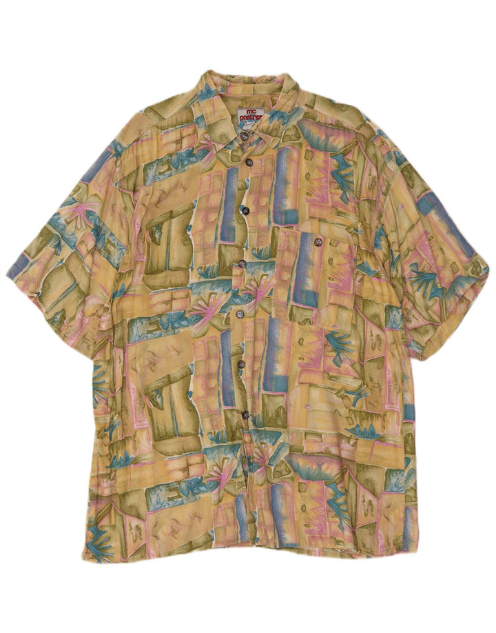 MC PANTHON Chemise Homme Taille 41/42 Grand Patchwork Multicolore