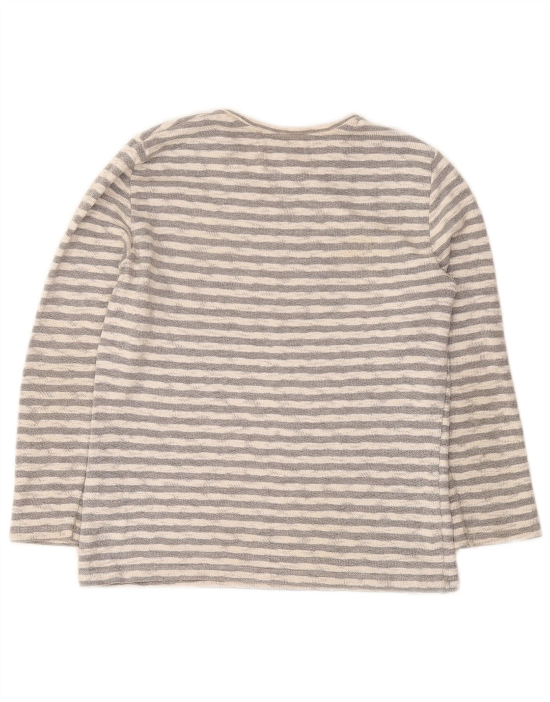 Zara Garçon Graphic Top Manches Longues 9-10 ans Gris Rayé Coton