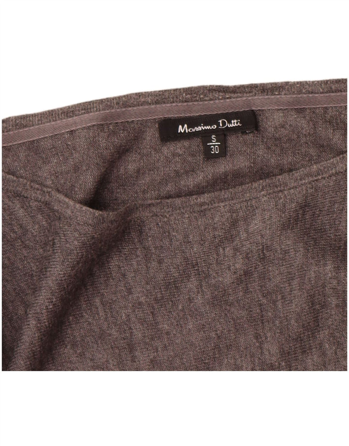 Massimo Dutti Robe pull pour femme UK 10 Petite laine grise