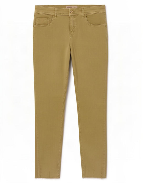 Zara Womens Skinny Cropped Jeans EU 44 XL W34 L26 Green