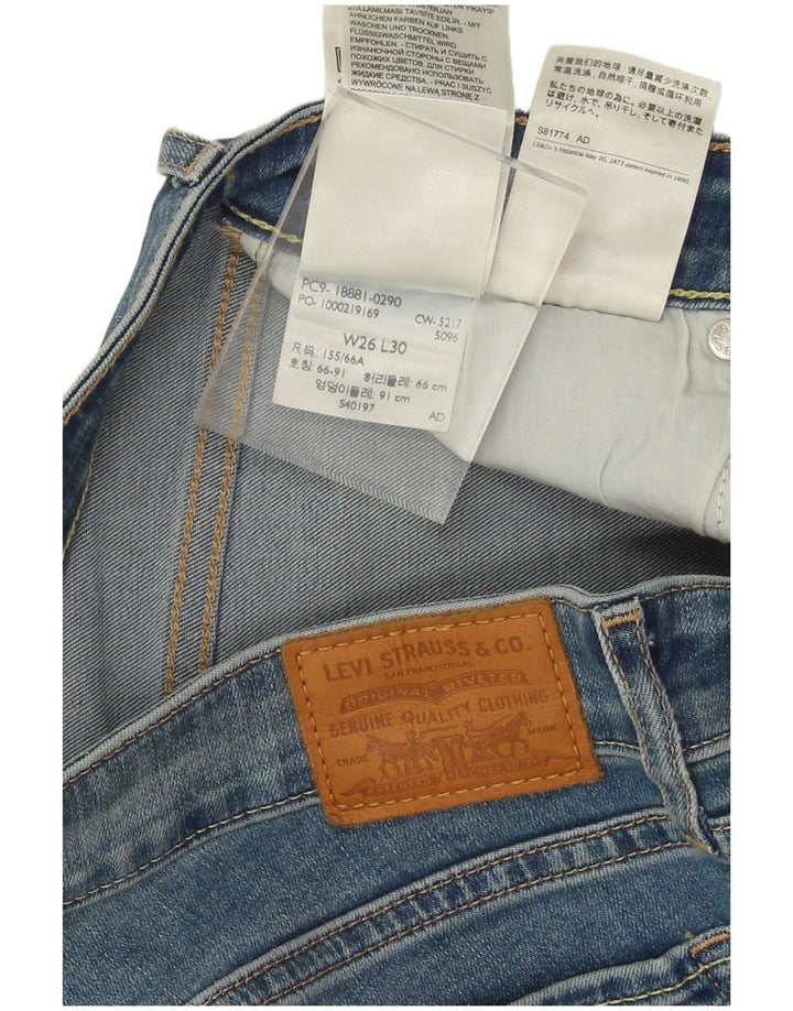 Levi's Jean Skinny 711 Femme W26 L30 Bleu Coton