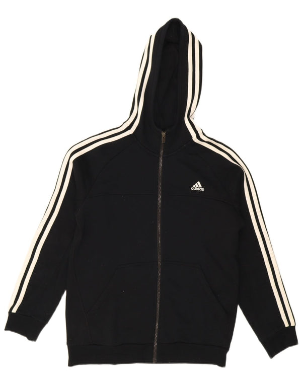 Adidas Pull à capuche zippé garçon 13-14 ans Noir Coton
