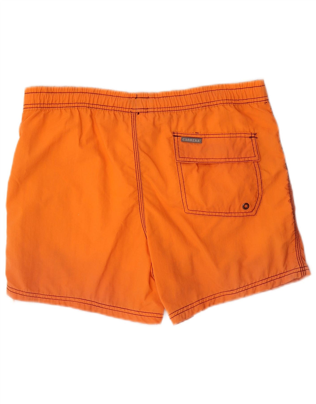 Carrera Short de Bain Graphic Homme Orange Moyen Polyamide