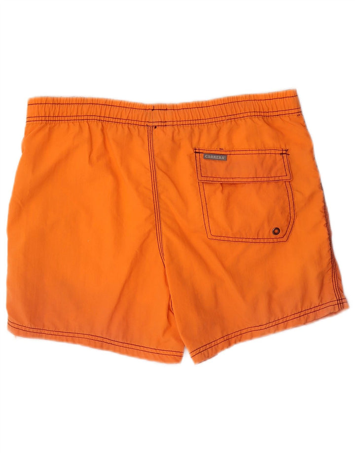 Carrera Short de Bain Graphic Homme Orange Moyen Polyamide