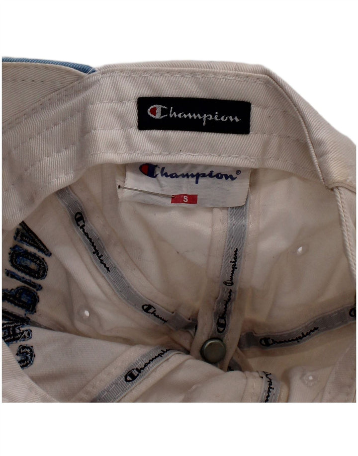 Champion Casquette de Baseball Graphique Garçon 6-7 Ans Petit Coton Blanc