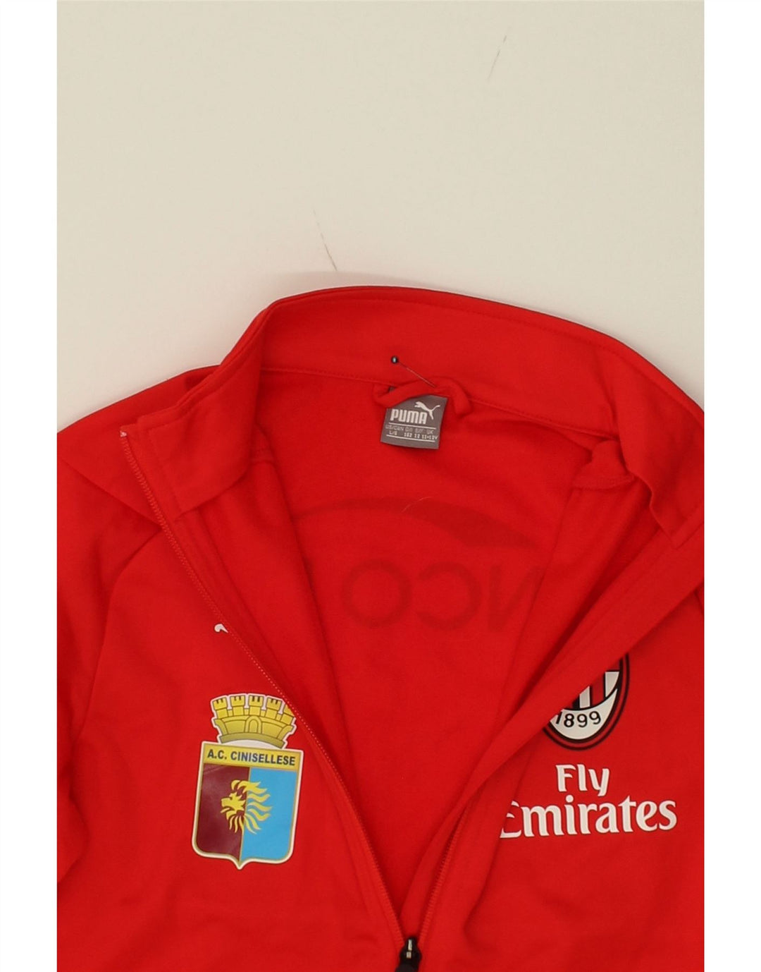 PUMA Boys Fly Emirates Graphic Tracksuit Top Jacket 11-12 Years Large Red Vintage Puma and Second-Hand Puma from Messina Hembry 