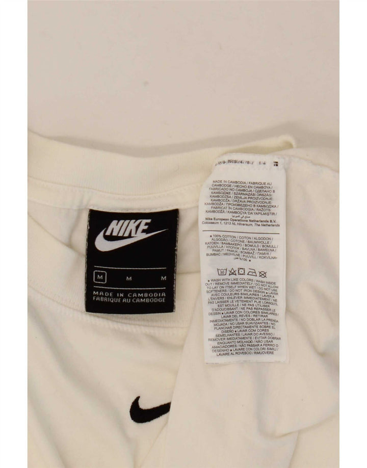 Nike T-Shirt Homme Blanc Moyen Coton