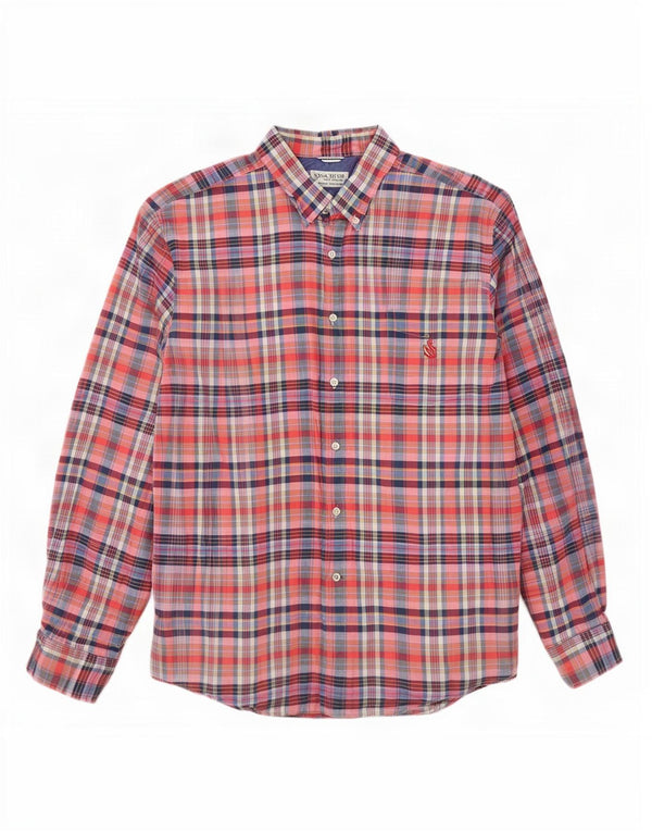 Nautica Chemise en flanelle Heritage pour homme 2XL en coton à carreaux multicolores