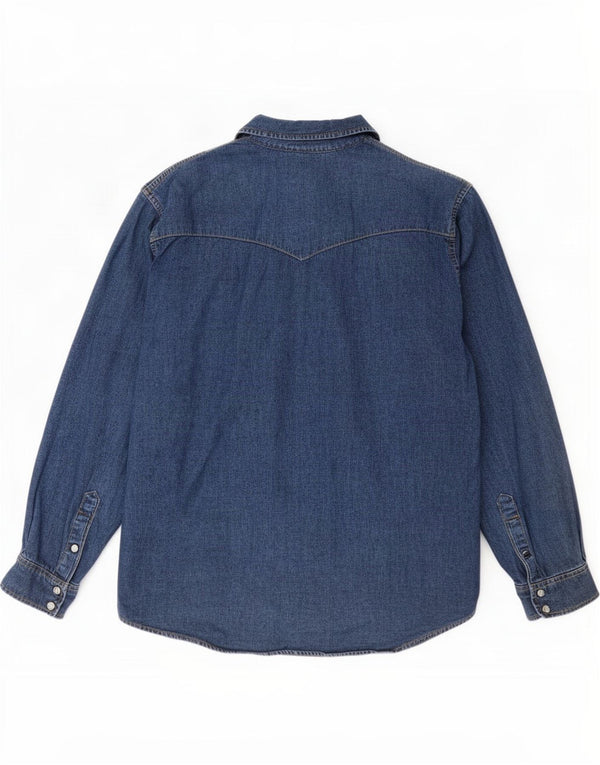 Lee Chemise en jean western pour homme petit coton bleu