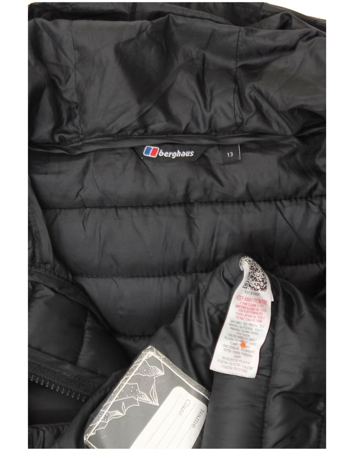 BERGHAUS Doudoune à capuche garçon 12-13 ans Noir Polyamide