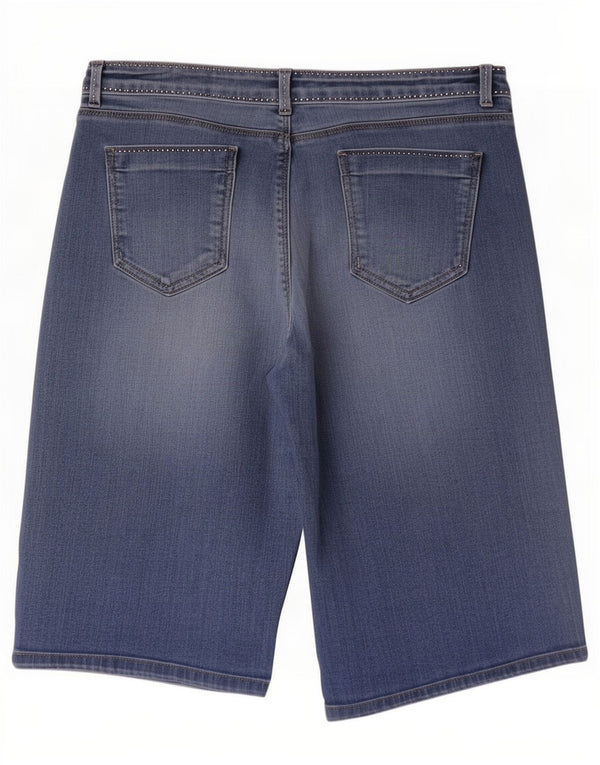 Marks & Spencer Short en jean Per Una pour femme UK 14 W34 Large Bleu Coton