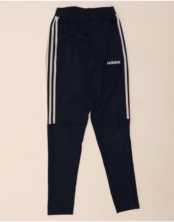 Adidas Pantalon de survêtement pour femme UK 4 XS Bleu marine Polyester