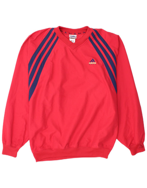 ADIDAS Haut de survêtement pour hommes UK 40/42 Rouge moyen Polyester
